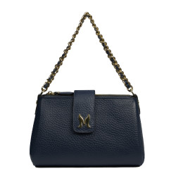 Women shoulder bag 003g blue elefant
