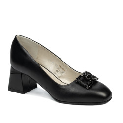 Women stylish, elegant shoes 1298-1 black