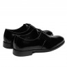Men stylish, elegant shoes 959 black florantic