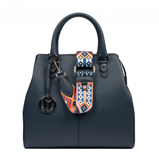 Women hand bag 002g 01 blue elefant