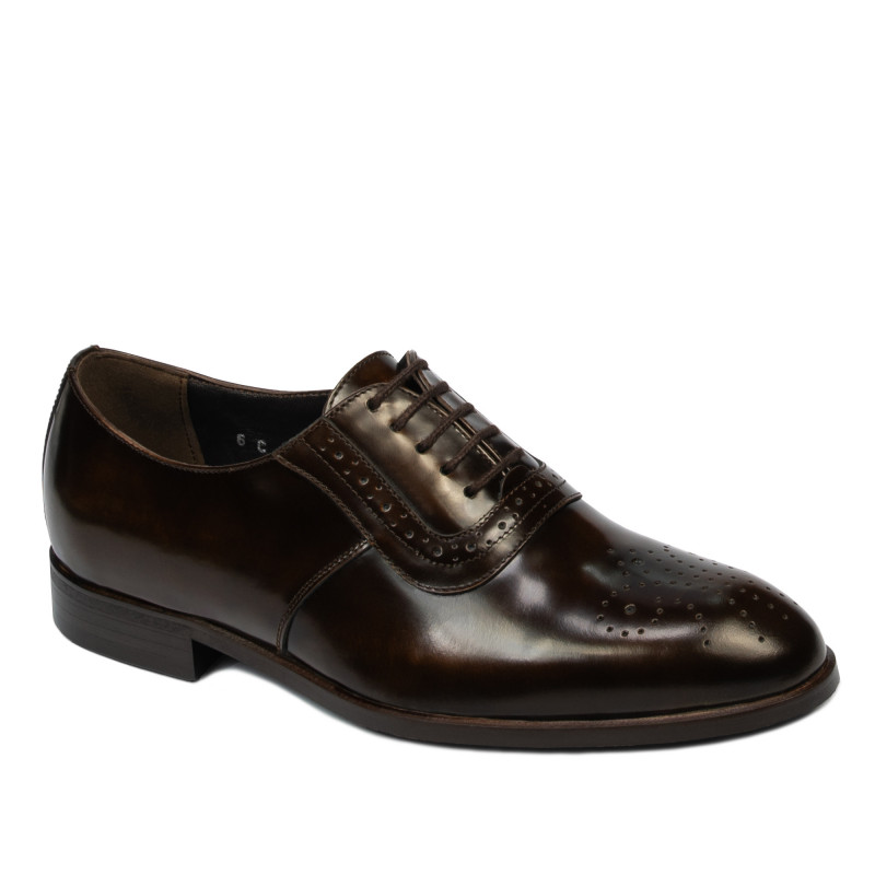 Men stylish, elegant shoes 959 a brown florantic