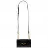 Women shoulder bag 020g croco patent black