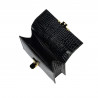 Women shoulder bag 020g croco patent black
