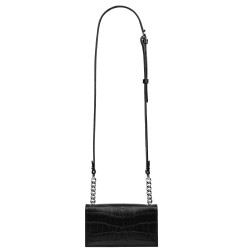 Women shoulder bag 020g 01 croco black