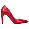 Women stylish, elegant shoes 1276 red