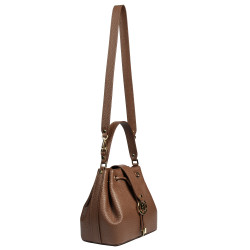 Women shoulder bag 018g brown elefant