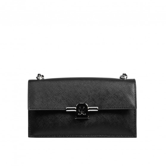 Women shoulder bag 020g 01 black safiano