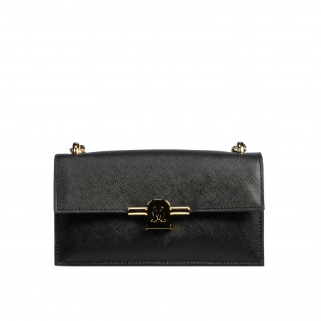 Women shoulder bag 020g black safiano