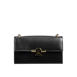 Women shoulder bag 020g black napa