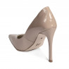Women stylish, elegant shoes 1302 patent camel