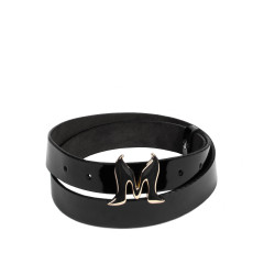 Women belt 41m patent black