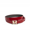 Women belt 41m patent red