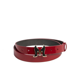 Women belt 41m patent red