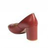 Women stylish, elegant shoes 1305 bordo