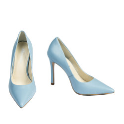 Women stylish, elegant shoes 1302 ciel