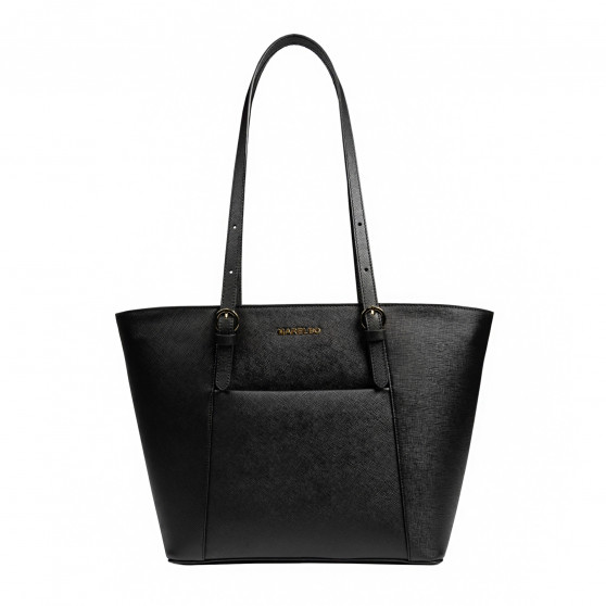 Women shoulder bag 021g black safiano