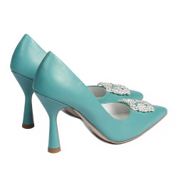 Women stylish, elegant shoes 1312 azuro