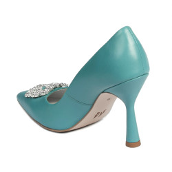 Women stylish, elegant shoes 1312 azuro