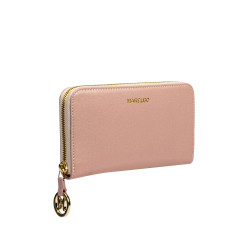 Portofel dama 200g pink pudra safiano