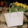 Women shoulder bag 021g beige safiano