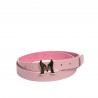 Women belt 41m pink safiano