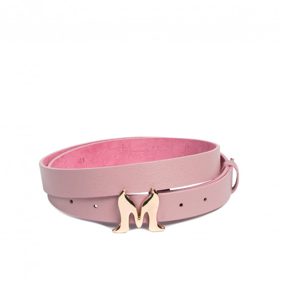 Women belt 41m pink safiano