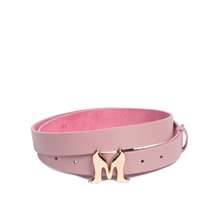 Women belt 41m pink safiano