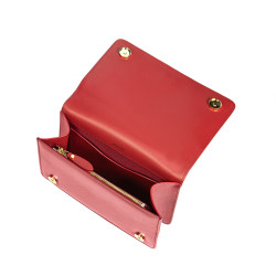 Women shoulder bag 010g red safiano