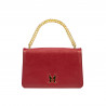 Women shoulder bag 010g red safiano