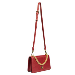 Women shoulder bag 010g red safiano