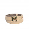 Women belt 41m cappuccino safiano