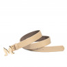 Women belt 41m cappuccino safiano