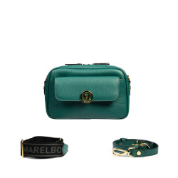 Women shoulder bag 014g biz green deschis