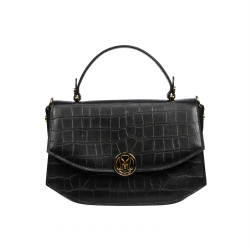 Women hand bag 023g croco black