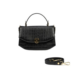 Women hand bag 023g croco black