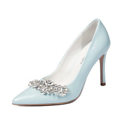 Women stylish, elegant shoes 1300 baby blue
