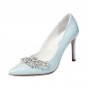 Women stylish, elegant shoes 1300 baby blue