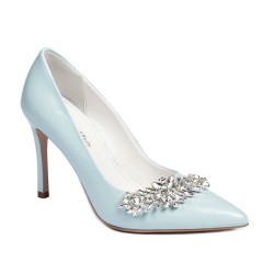 Women stylish, elegant shoes 1300 baby blue