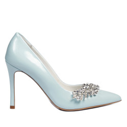 Women stylish, elegant shoes 1300 baby blue