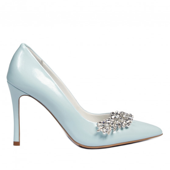 Women stylish, elegant shoes 1300 baby blue