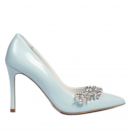 Women stylish, elegant shoes 1300 baby blue