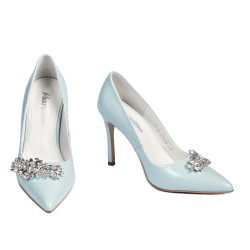 Women stylish, elegant shoes 1300 baby blue