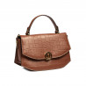 Women hand bag 023g croco camel