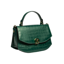 Women hand bag 023g croco green