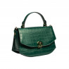 Women hand bag 023g croco green