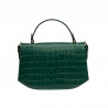 Women hand bag 023g croco green