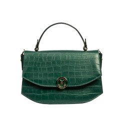 Women hand bag 023g croco green
