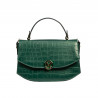Women hand bag 023g croco green