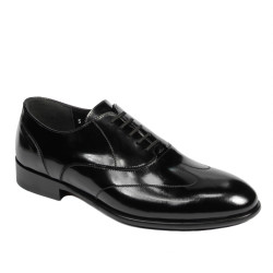 Men stylish, elegant shoes 964 black florantic