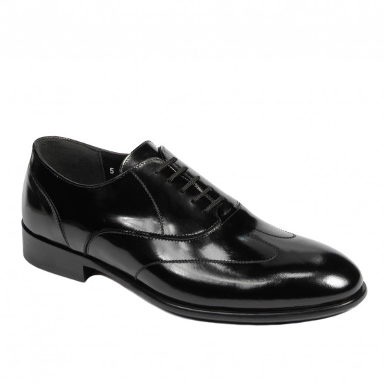 Men stylish, elegant shoes 964 black florantic